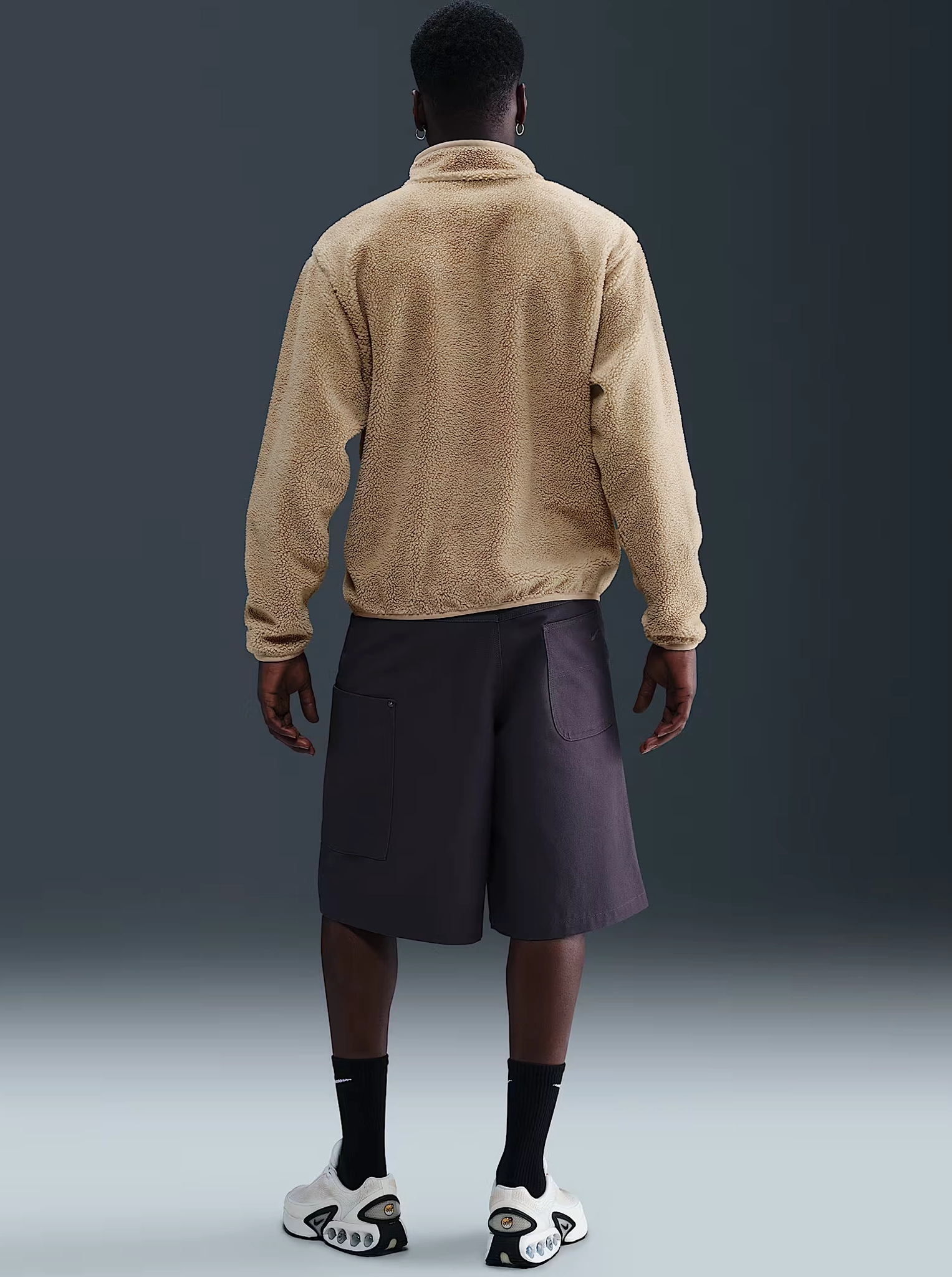 wrinkle free 1/4 Zip Sherpa Track Top