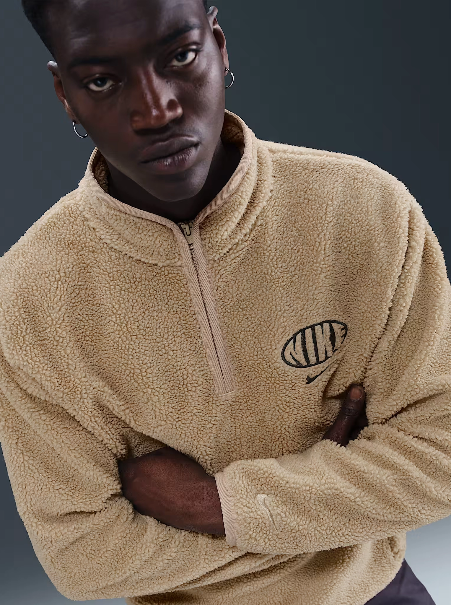 Street Trend 1/4 Zip Sherpa Track Top