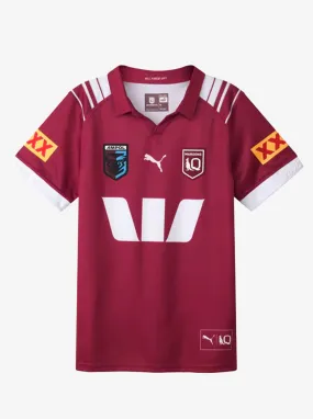 2025 Queensland Maroons Replica Home Jersey Aerobic Performance Fit Ventilation Mesh Panel