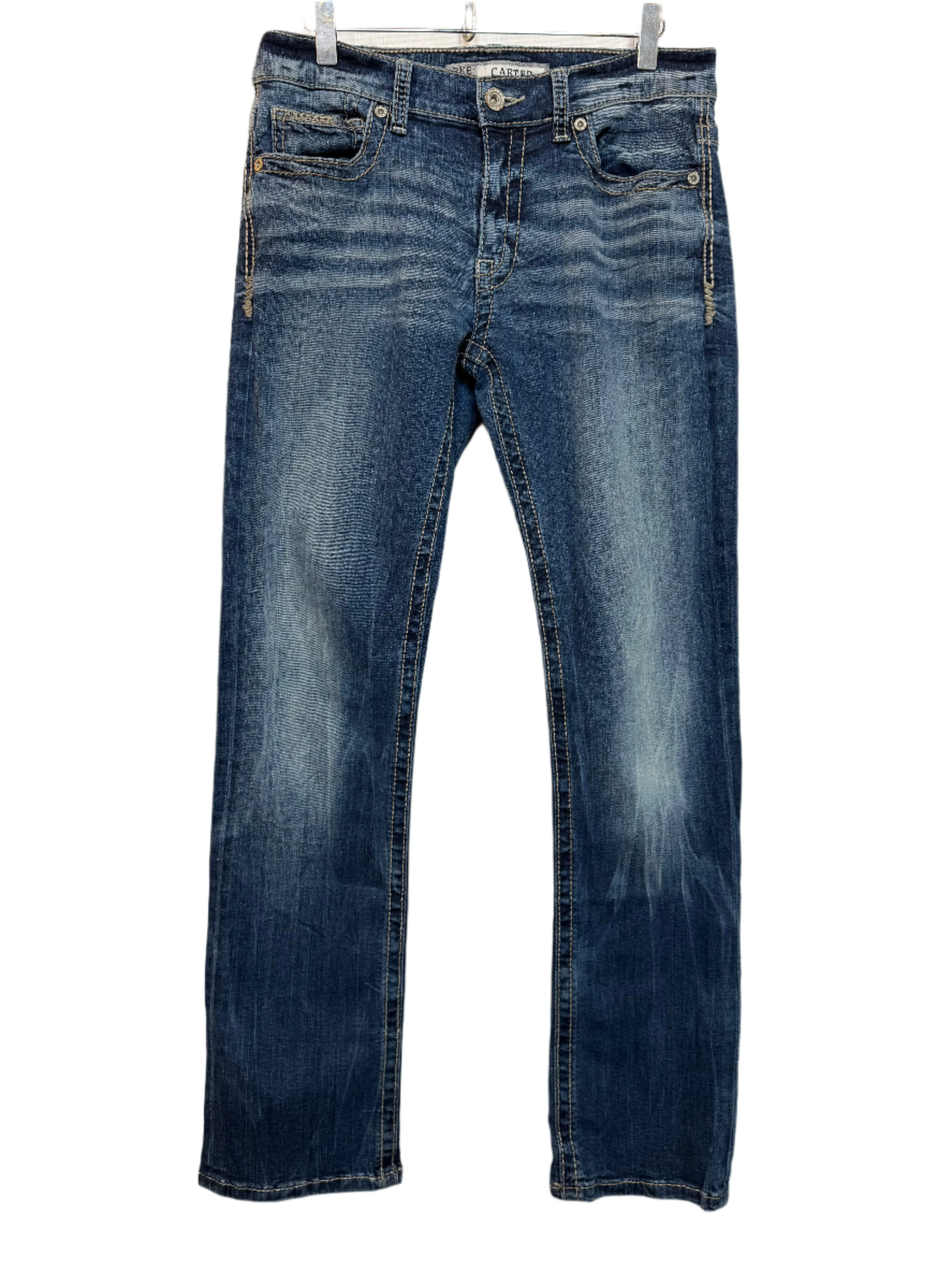 BKE Denim Women's Blue Jeans (34x32) ComfortFit Compression Fit