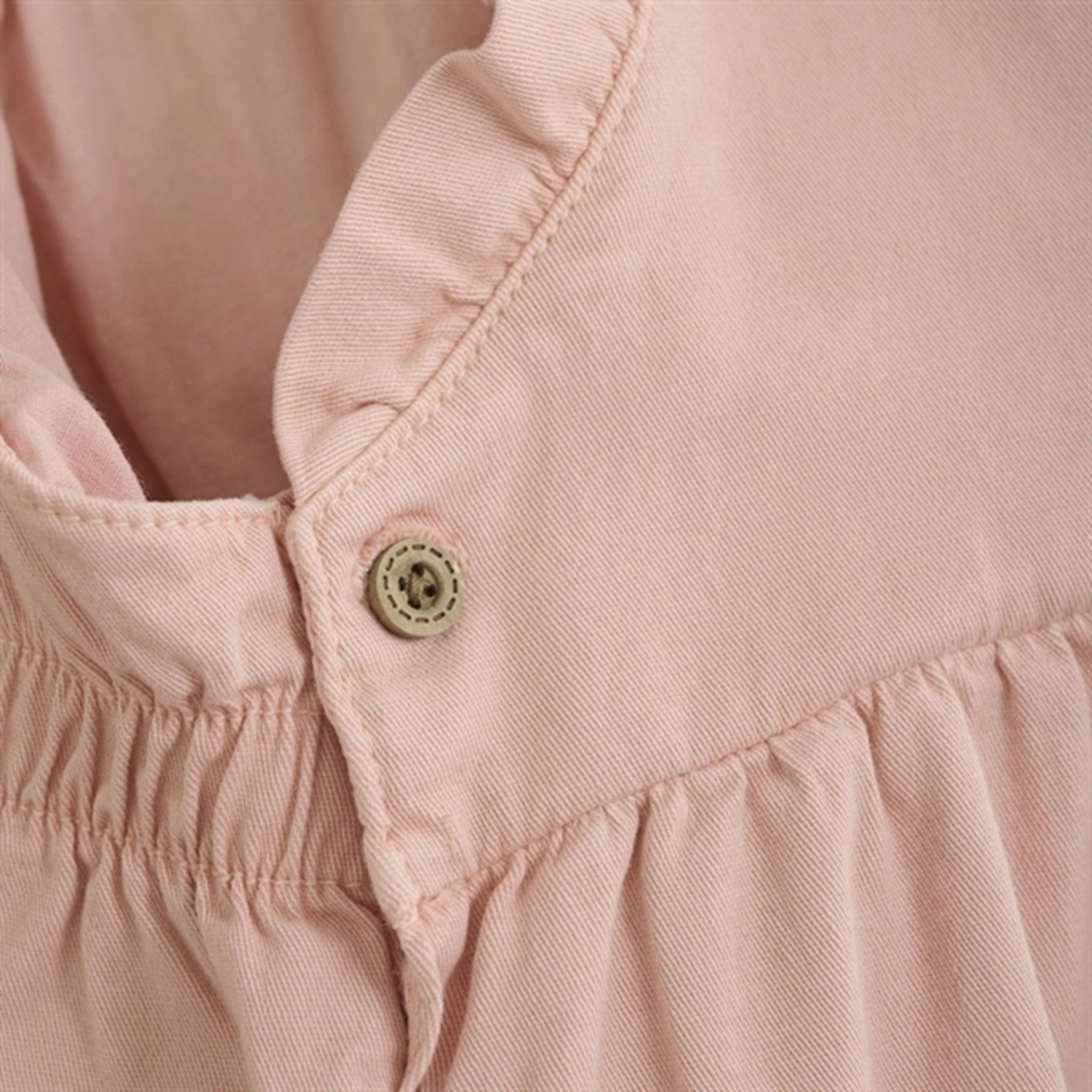 Wrinkle-Resistant Minymo Peach Beige Twill Overall