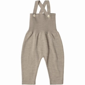 FUB Oat Melange Baby High Waist Overalls pilling resistant Slim Design