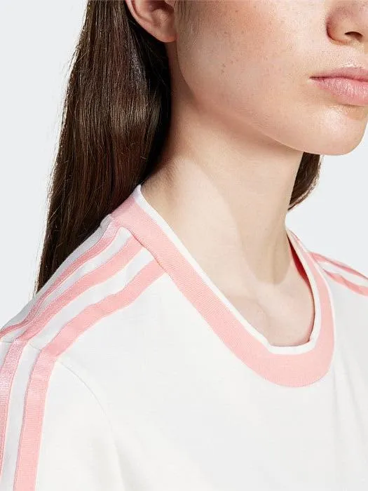 Easy Wear Option Stone Wash Process Graphic Badge Slim 3-Stripes T-Shirt