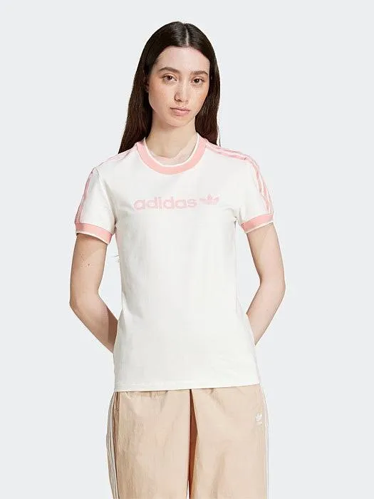 Teenager coolness Graphic Badge Slim 3-Stripes T-Shirt