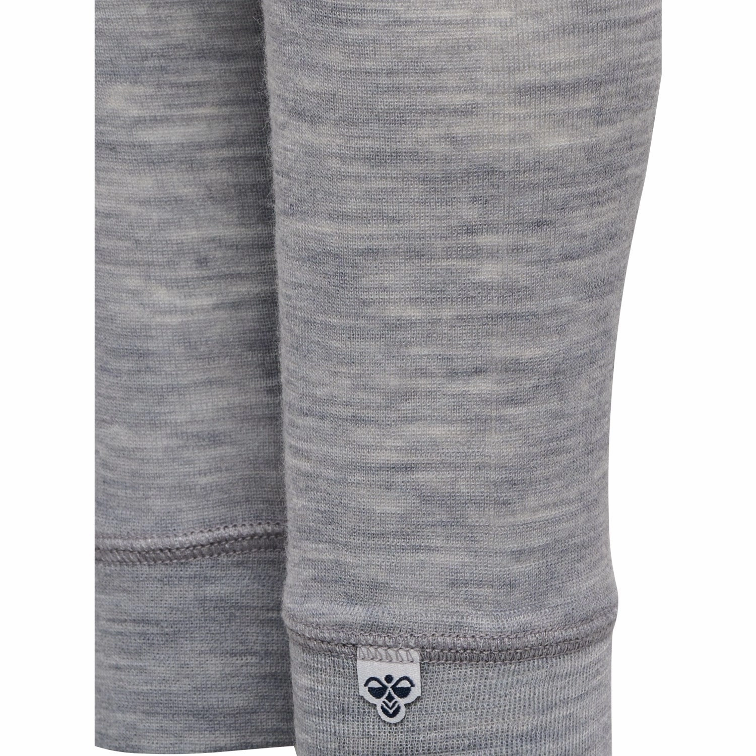 Slim Stretch Hummel Grey Melange Mini Wool Rib Tights