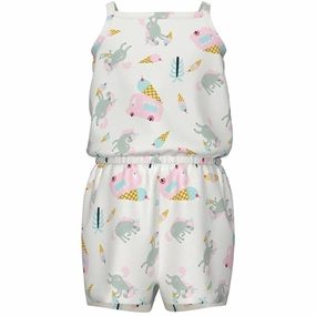 Name it Bright White Unicorns And Icecreams Vigga Strap Jumpsuit Bold Vivid Soft Family