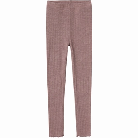 Name It Purple Dove Wossa Wool/Silk Rib Leggings Street Ready