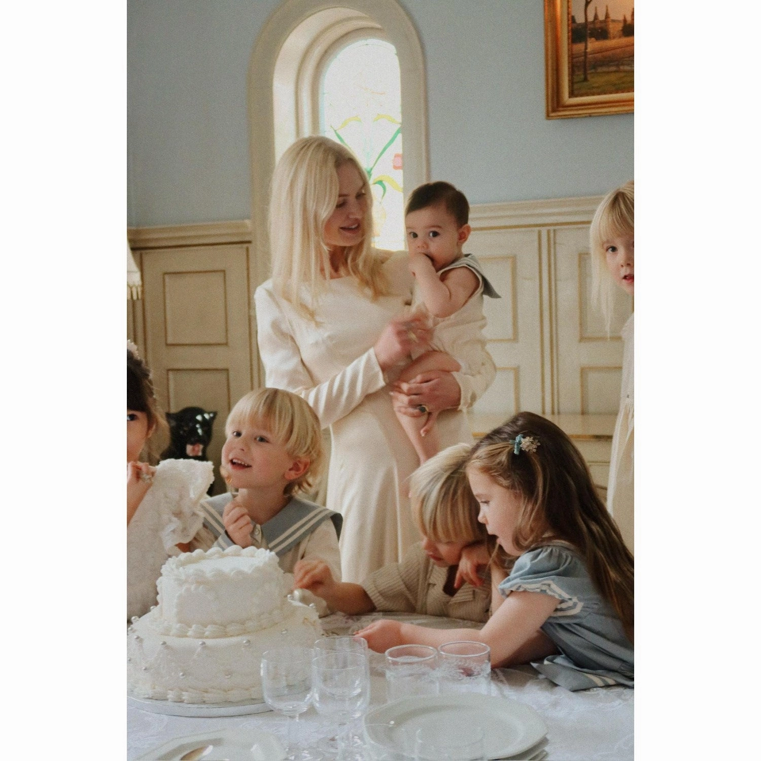 Essential Street Konges Sl?jd Ashley Blue Celebration Sailor Romper GOTS