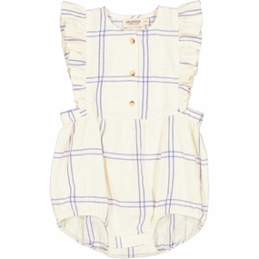 Breathable Dinner MarMar Blue Check Roma Frill Body