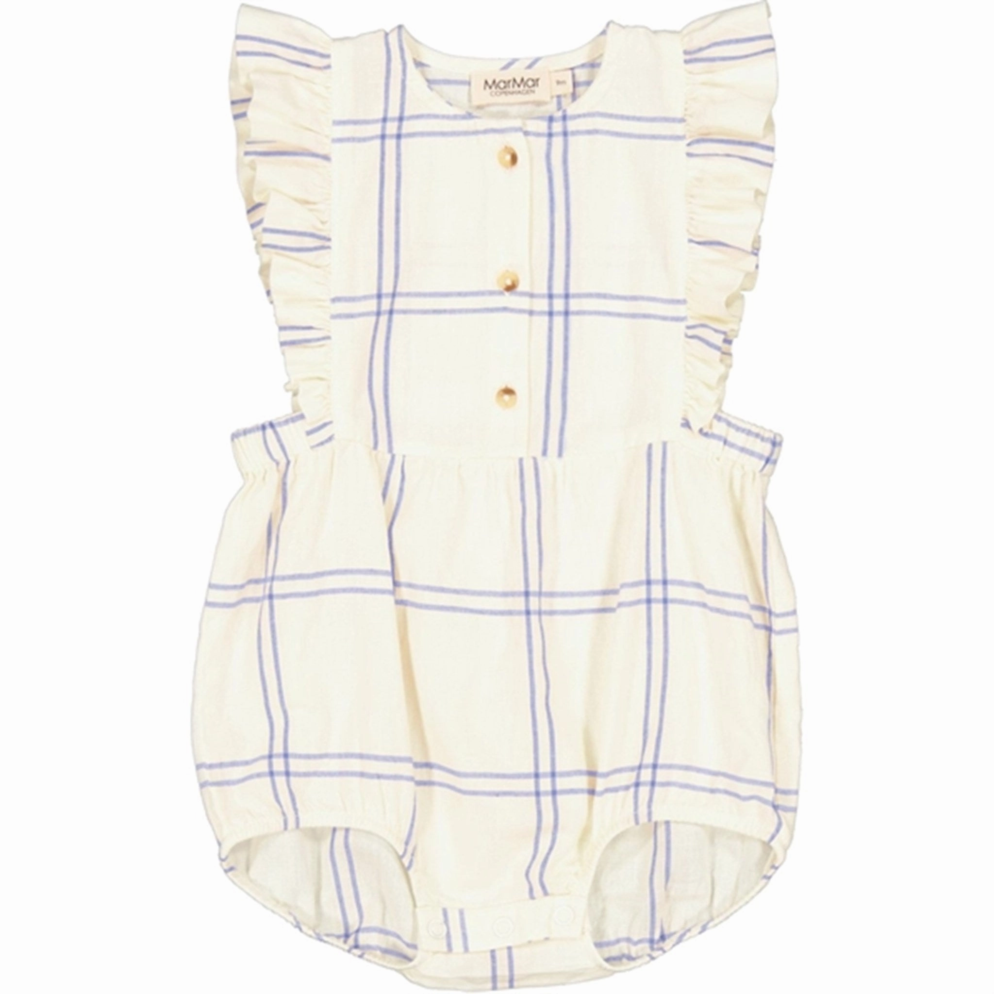 MarMar Blue Check Roma Frill Body Weekend Adult Sporty Home