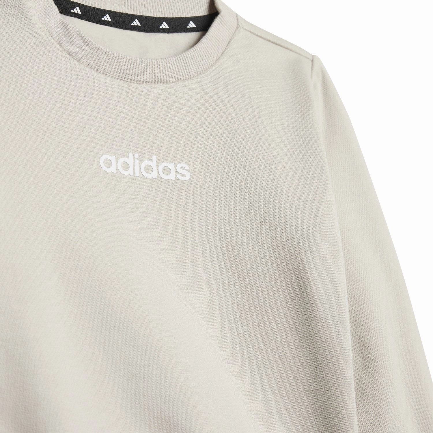 adidas Originals Wonder Alumina/White I Lin Fl Jog Sweat Set Competitive sports apparel Flatlock Seam Technology