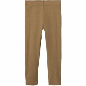 Lil'Atelier Tigers Eye Nmnnoel Neb Wool Slim Leggings Lil Evening Walk Anti Odor Squat Proof Fitness Lover