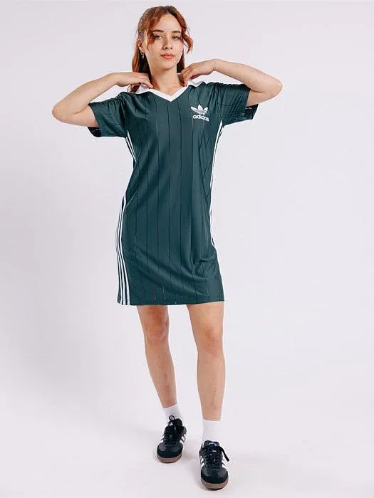 Adicolor 3-Stripes Pinstripe Dress Satin Soft Effortless Layering