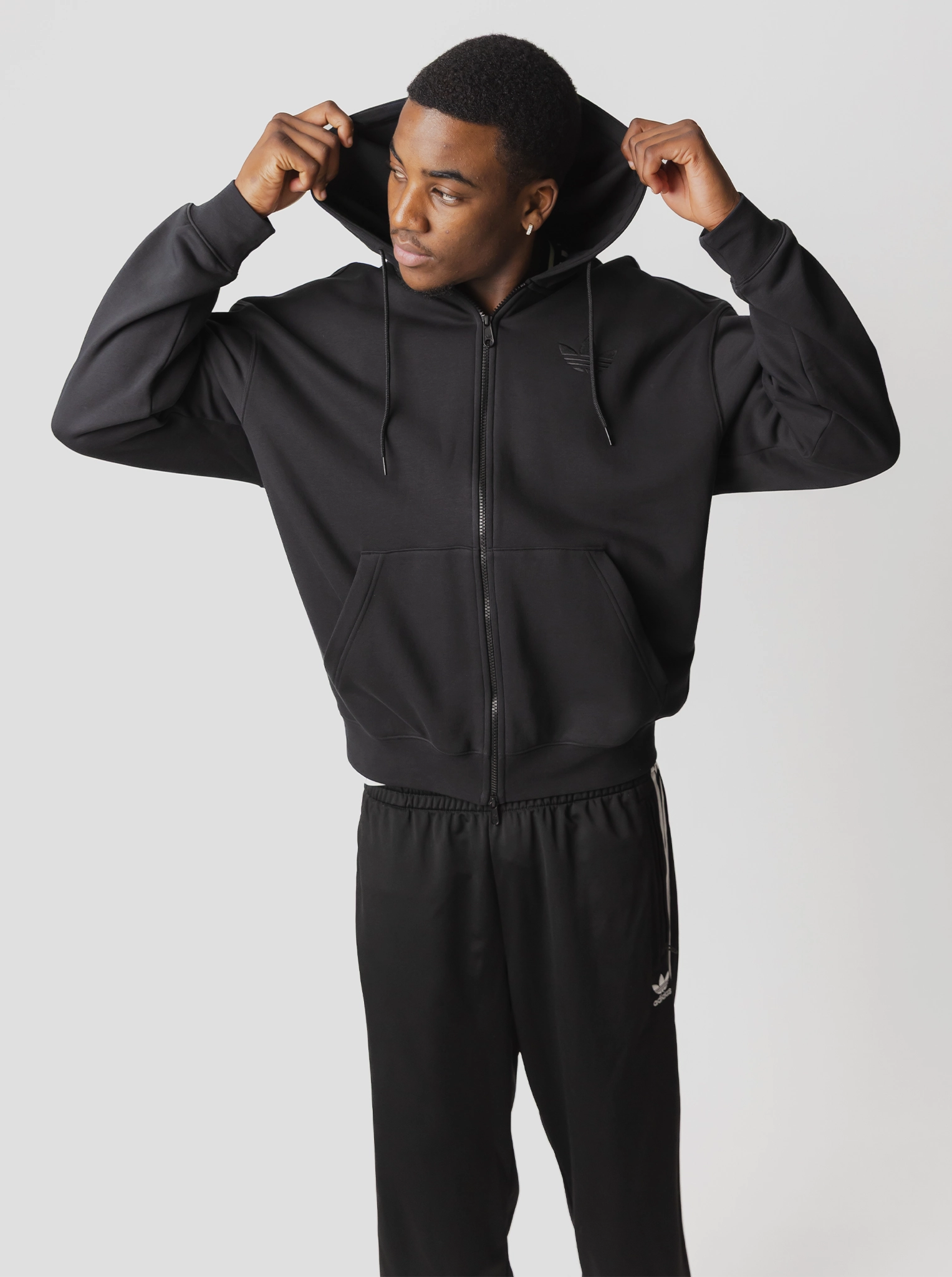 Temperature control Street Look Adicolor Oversized Full-Zip Hoodie