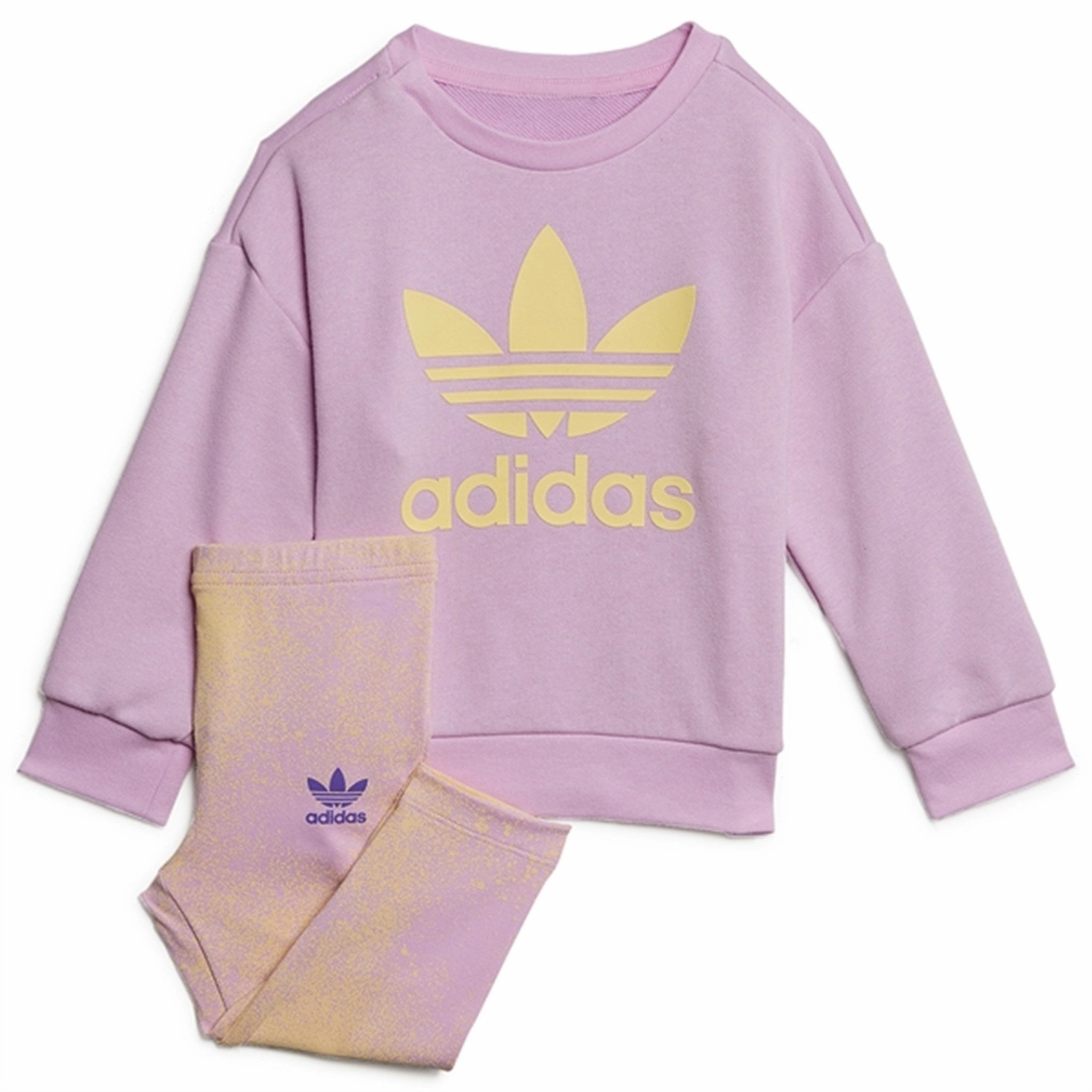 Comfort Apparel print venue adidas Bliss Lilac Sweat Set