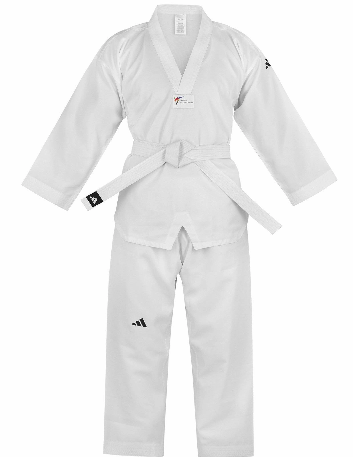 adidas Kids WT Approved Taekwondo Uniform Childrens Suit   Belt Dobok Ultimate Mobility Design Odor Control Silver Ion