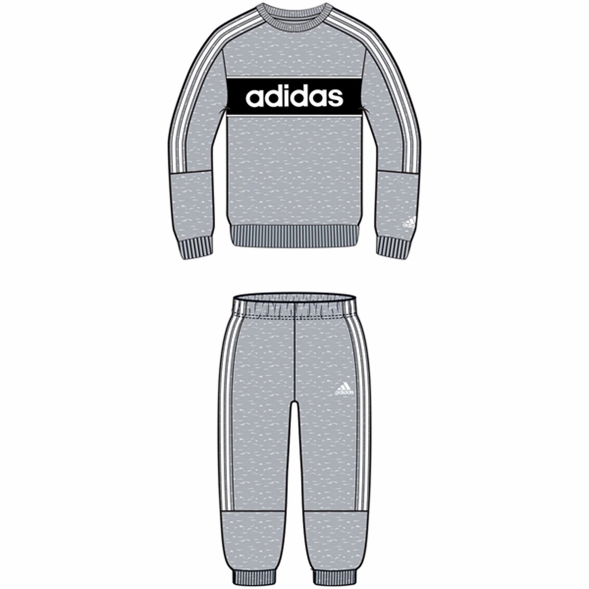 adidas Light Grey Heather Sweat Set buckle