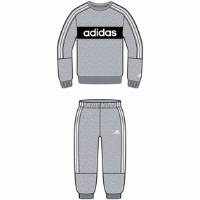 adidas Light Grey Heather Sweat Set buckle