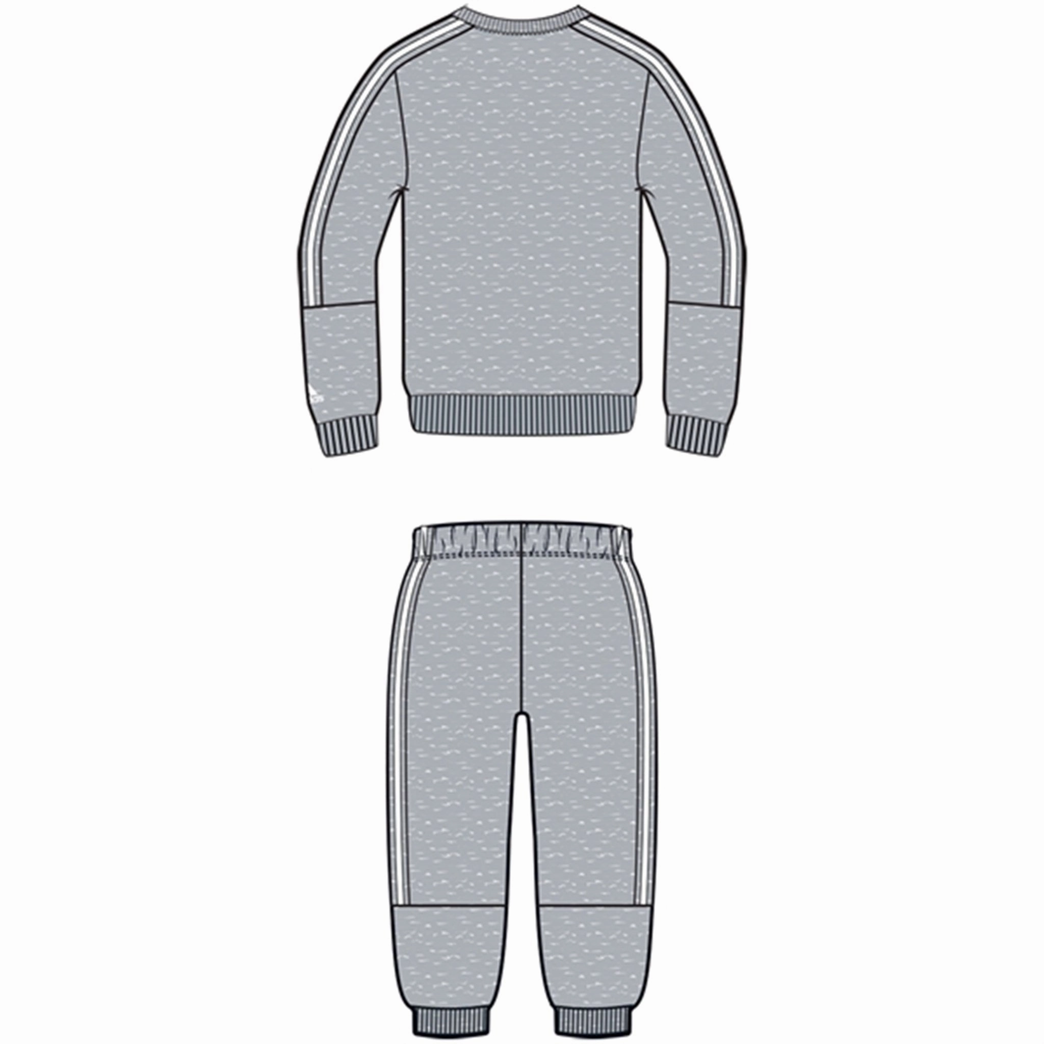 Adjustable Compression Fit adidas Light Grey Heather Sweat Set