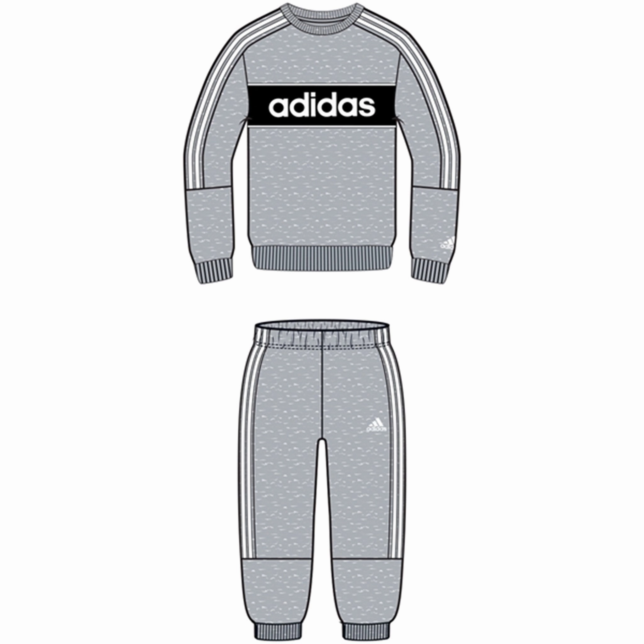 branding venue adidas Light Grey Heather Sweat Set