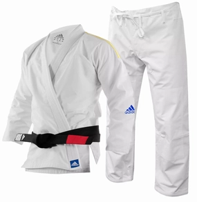 fencing HighCompression adidas Mens BJJ Gi Response White Jiu Jitsu Suit
