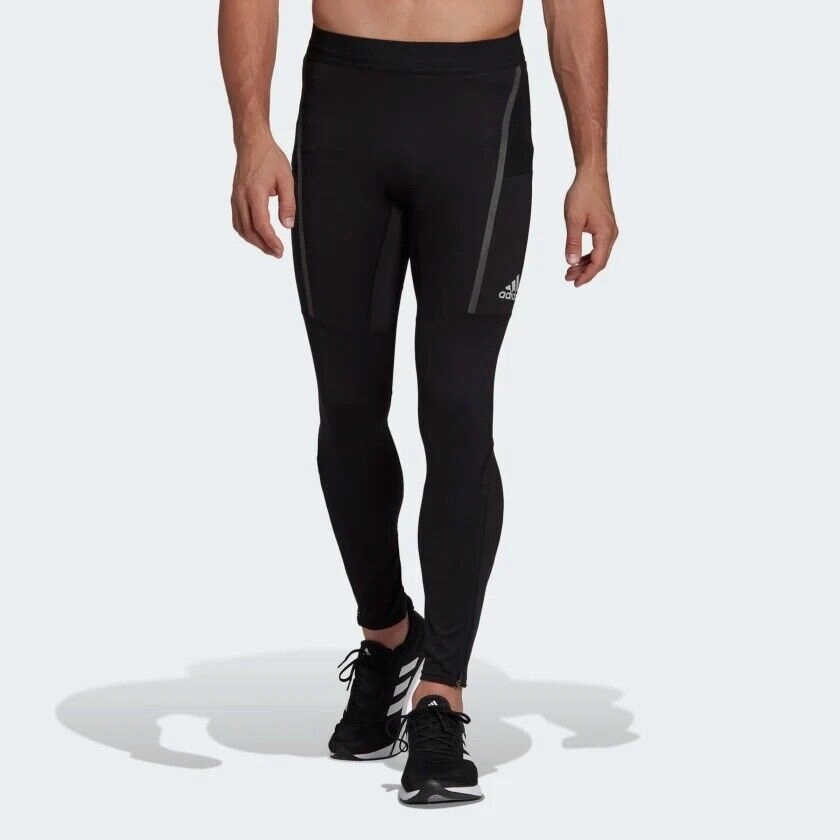Beach Capri LightweightConstruction adidas Mens Saturday Running Tights Compression Base Layer Leggings Gym Workout