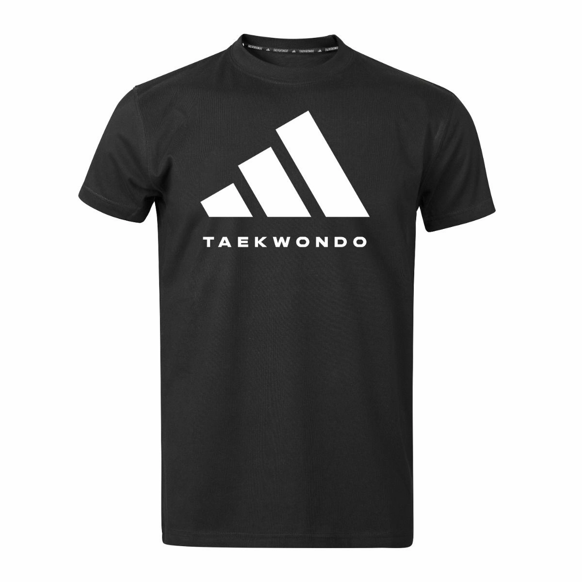 adidas Mens Taekwondo T-Shirt Black Quick Flex