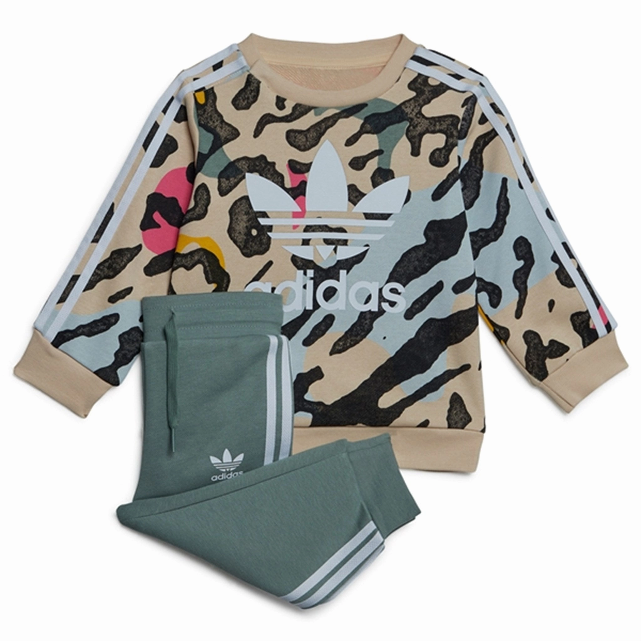 applique adidas Originals Beige / Multi Color Sweatsuit