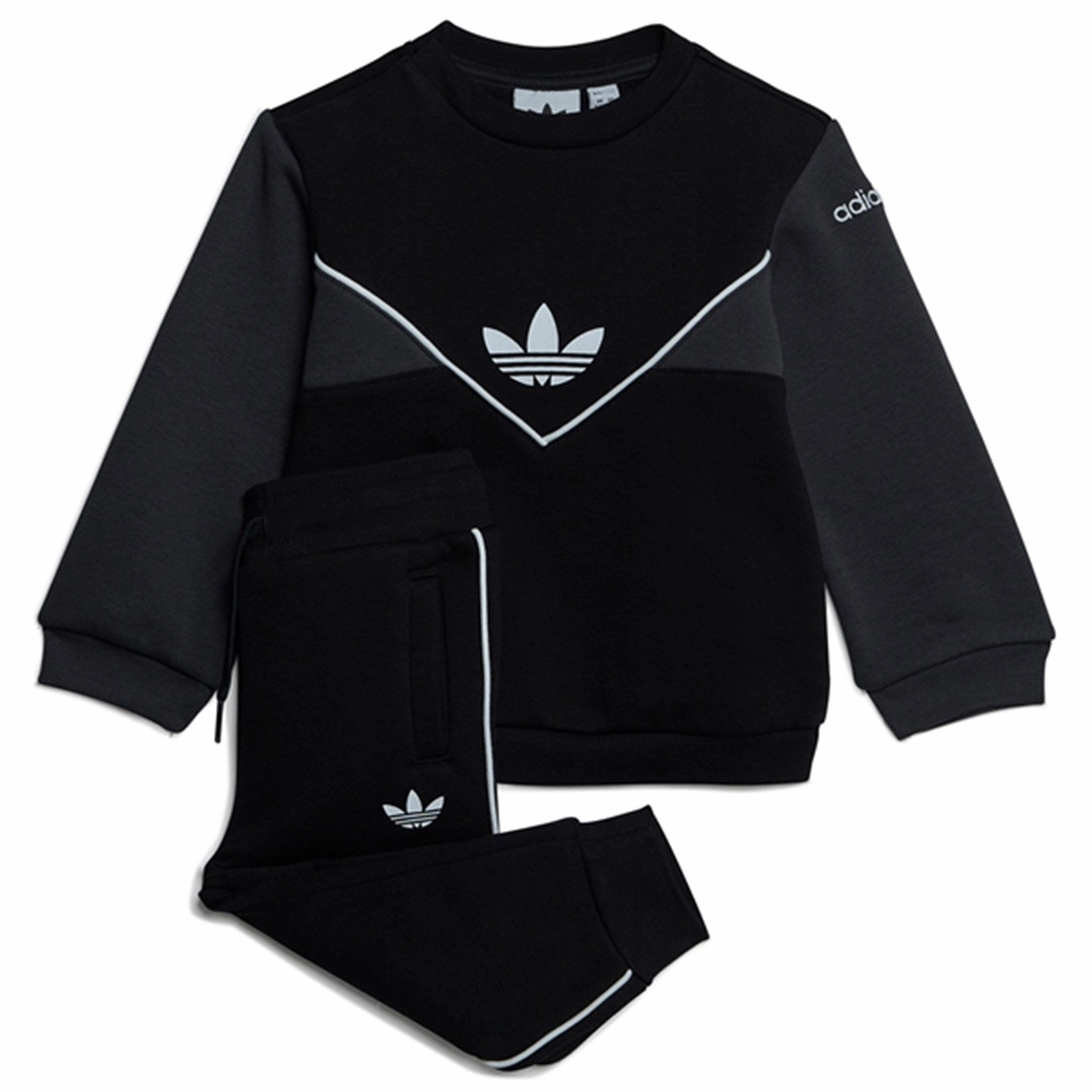 adidas Originals Black / Carbon Sweatsuit Anti Static Material Blend Tear-resistant