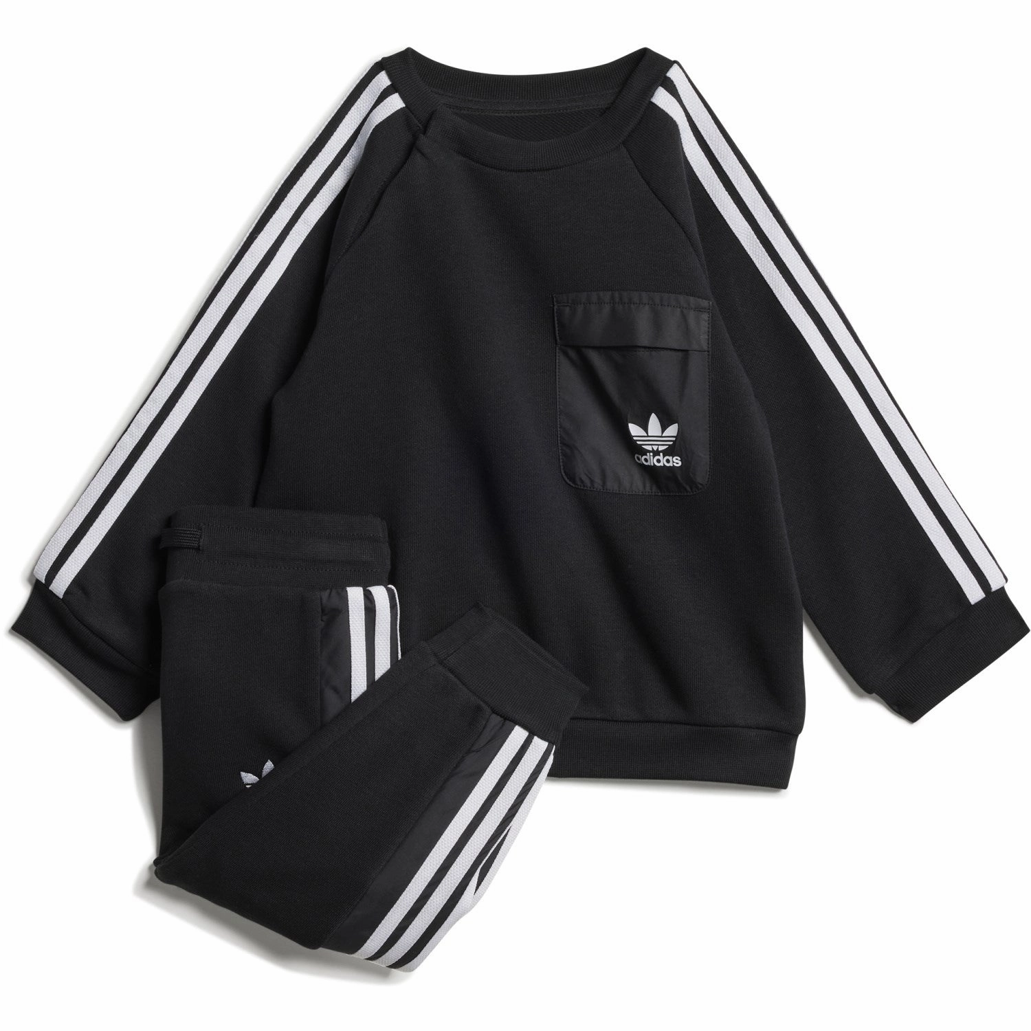 adidas Originals Black Crew Sweat Set appearance Easy to move in