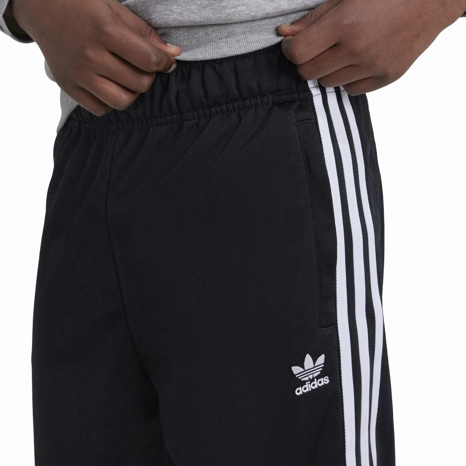 Collared neckline Thumbhole Cuff Design adidas Originals Black Sst Track Pants