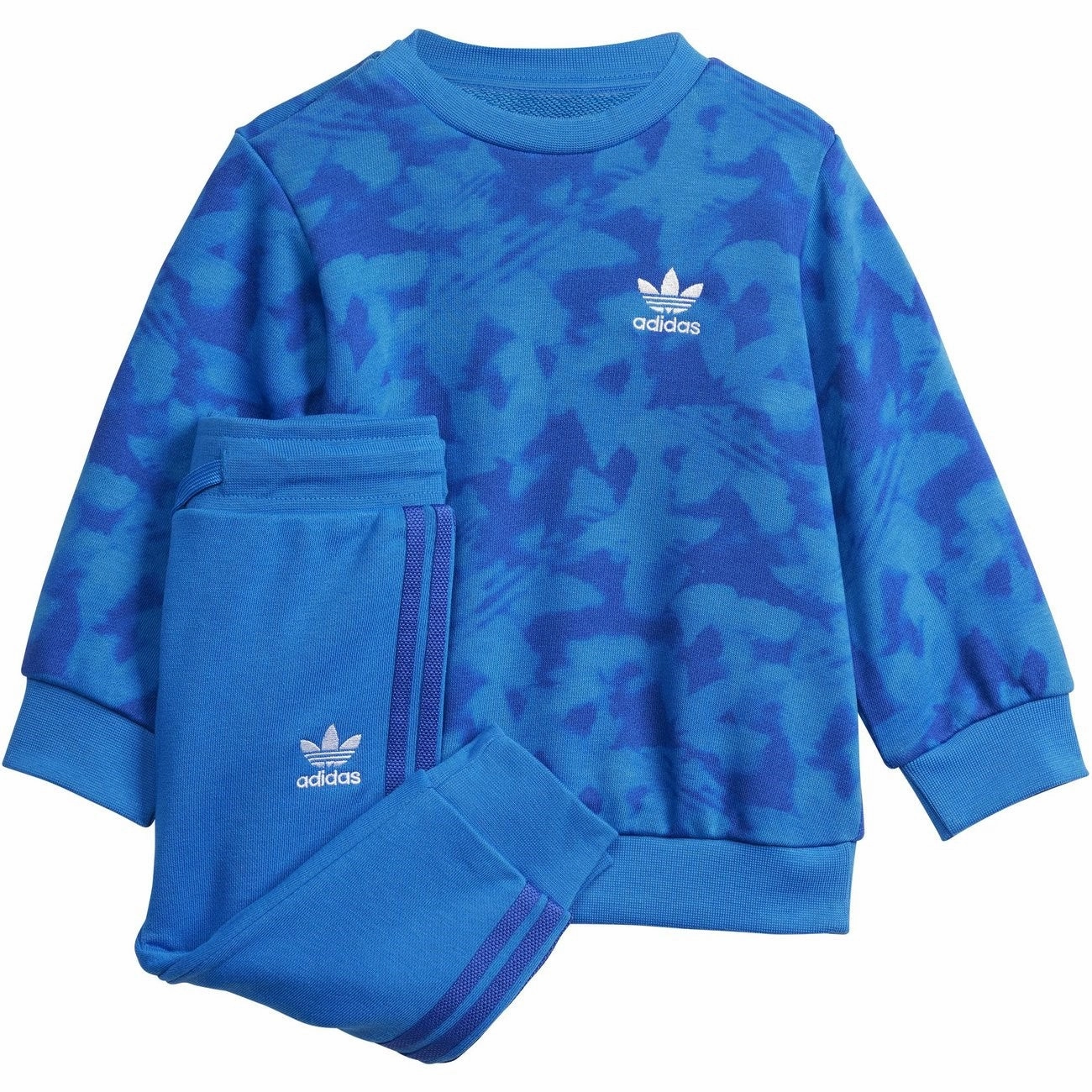 High-tech look adidas Originals Blue Bird / Semi Lucid Blue Sweat Set