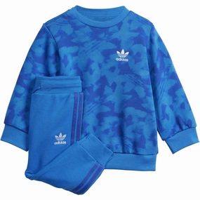High-tech look adidas Originals Blue Bird / Semi Lucid Blue Sweat Set
