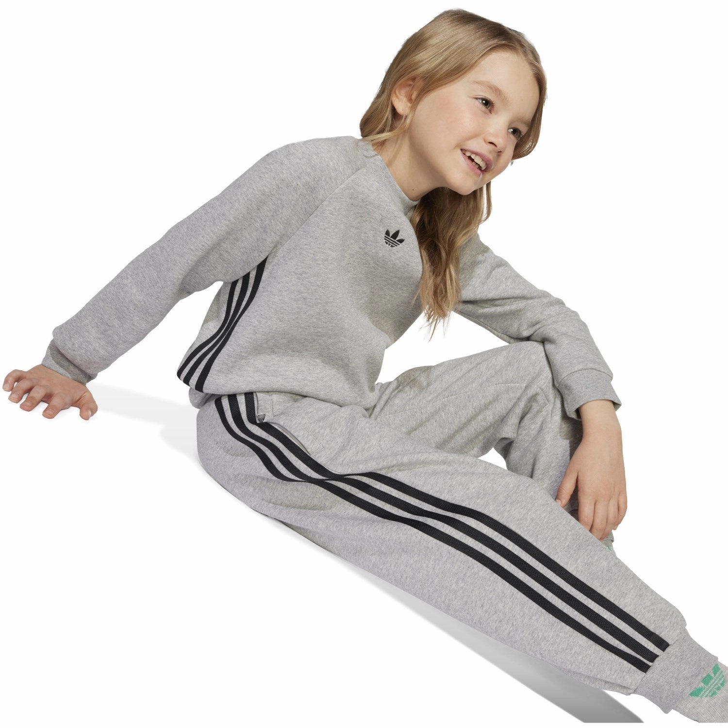 Performance factor adidas Originals Medium Grey Heather/Black Sweat Set