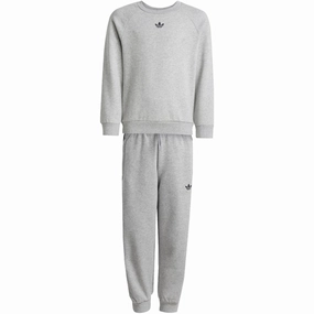 adidas Originals Medium Grey Heather/Black Sweat Set Performance Fabric delivery