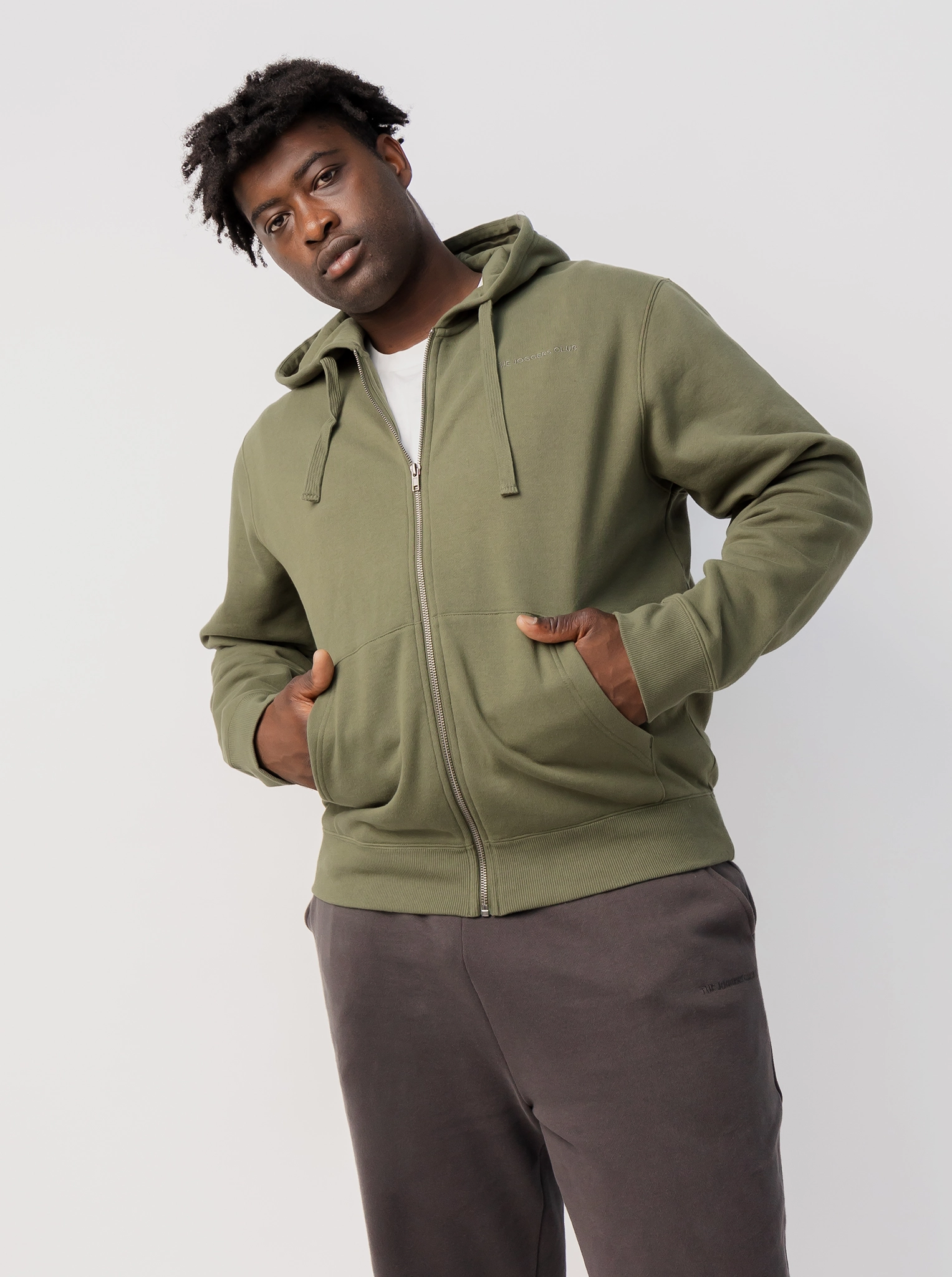 Breathability Cozy Feel Classic Full Zip in Fern