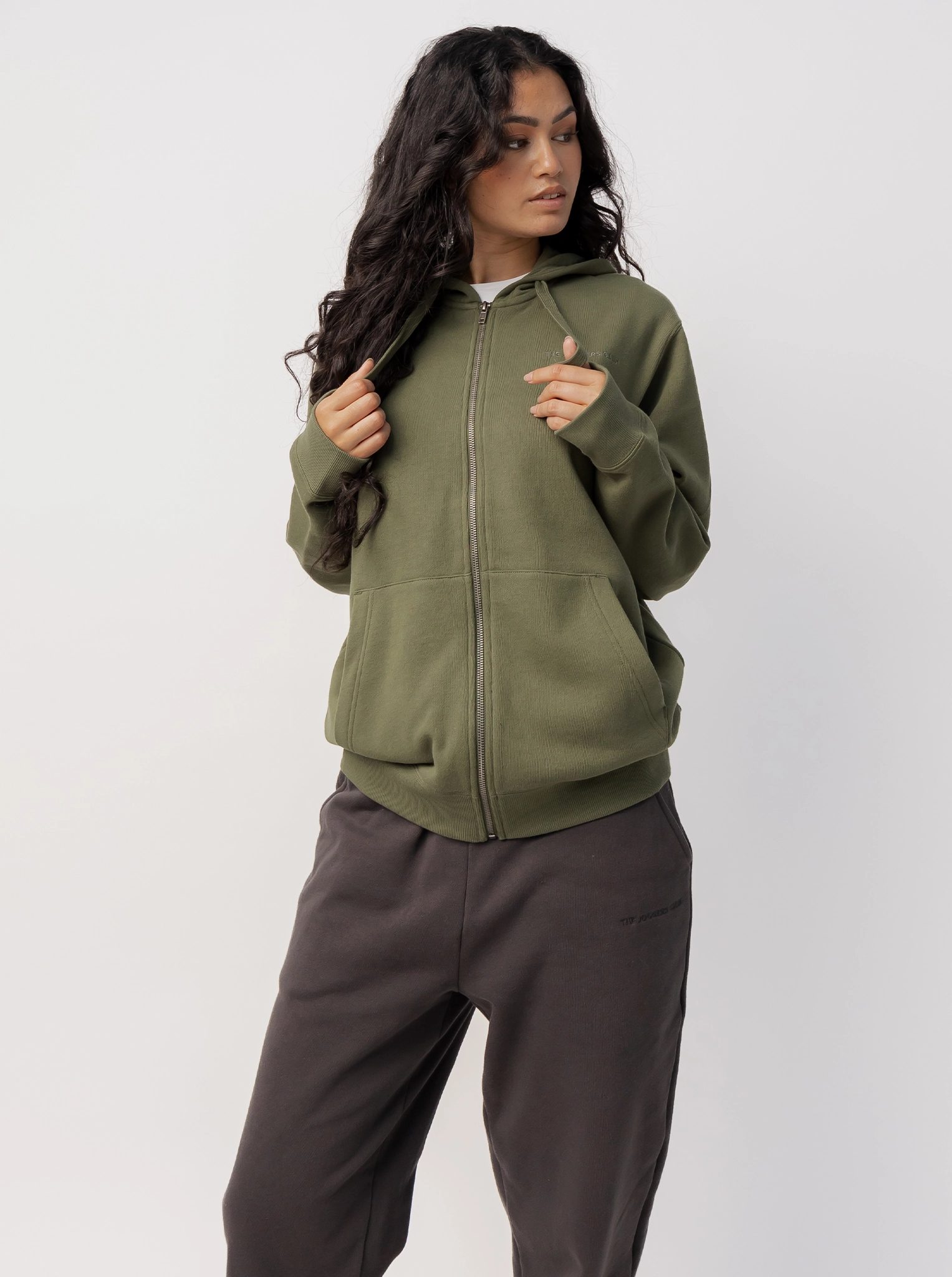 Snowboarding wear V neck Classic Full Zip in Fern