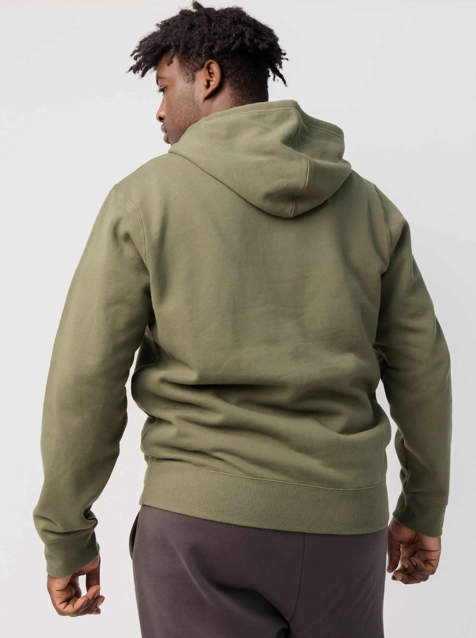 Yoke Back Design Everyday Comfort Classic Full Zip in Fern
