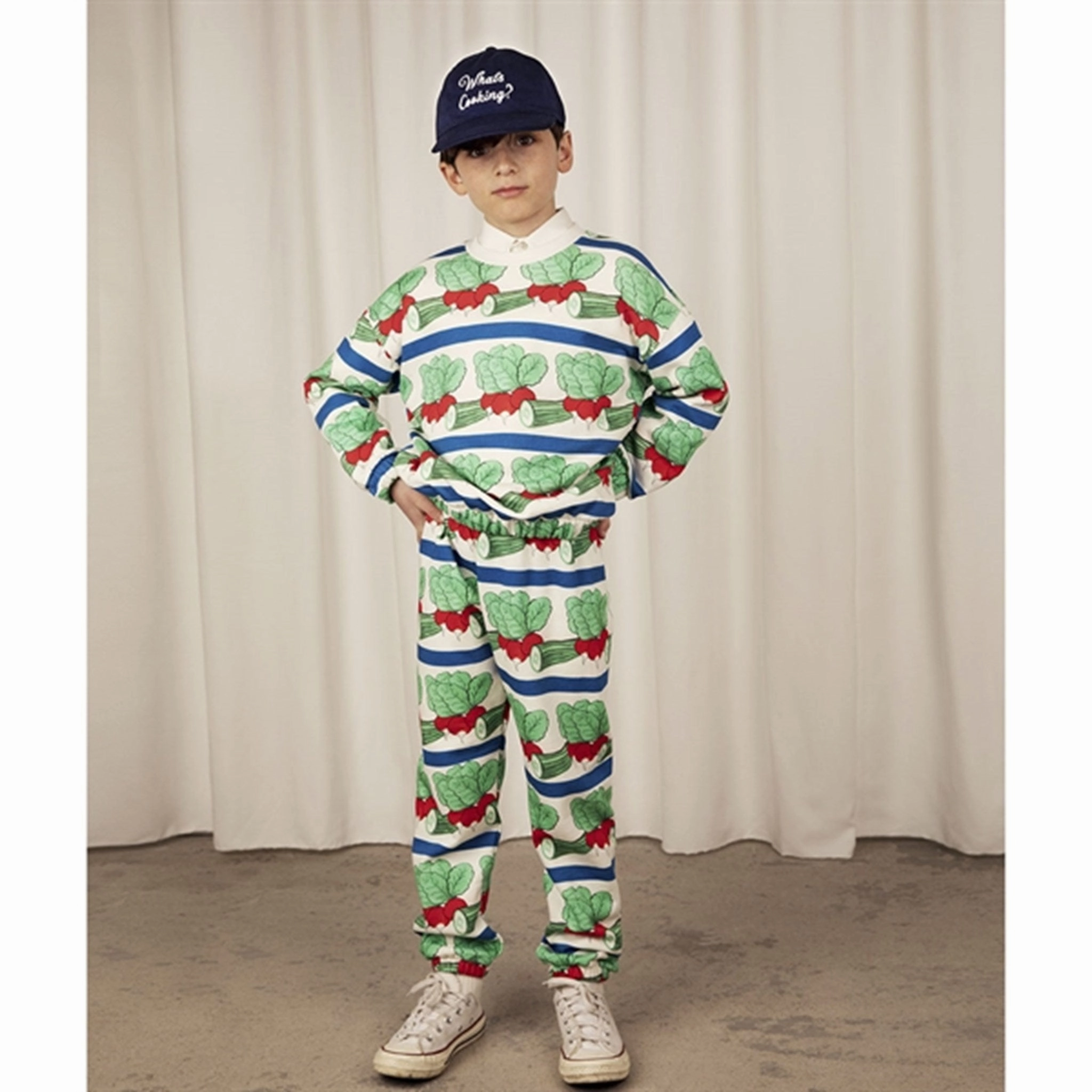 Mini Rodini Veggie Aop Sweatpants Multi Reflective details arcade
