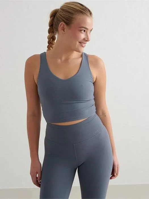 Stormy Blue Sense Bralette Printed workout gear Wire-Free Comfort