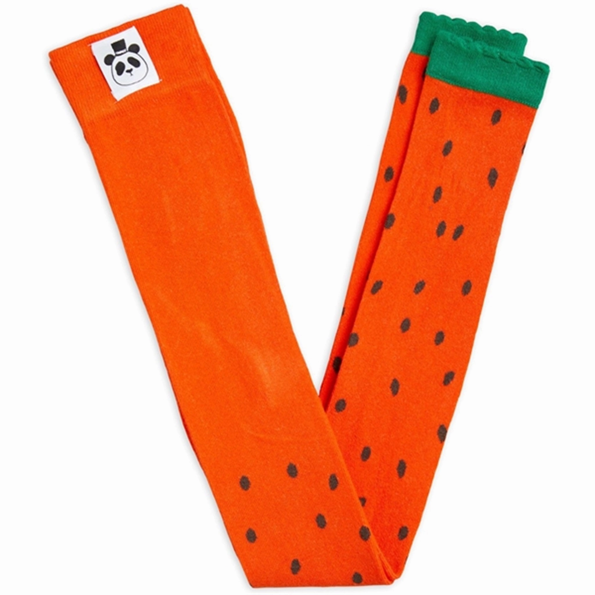 For Teens Anti Odor Thermal Regulating Fabric Mini Rodini Strawberries Scallop Edge Leggings Red