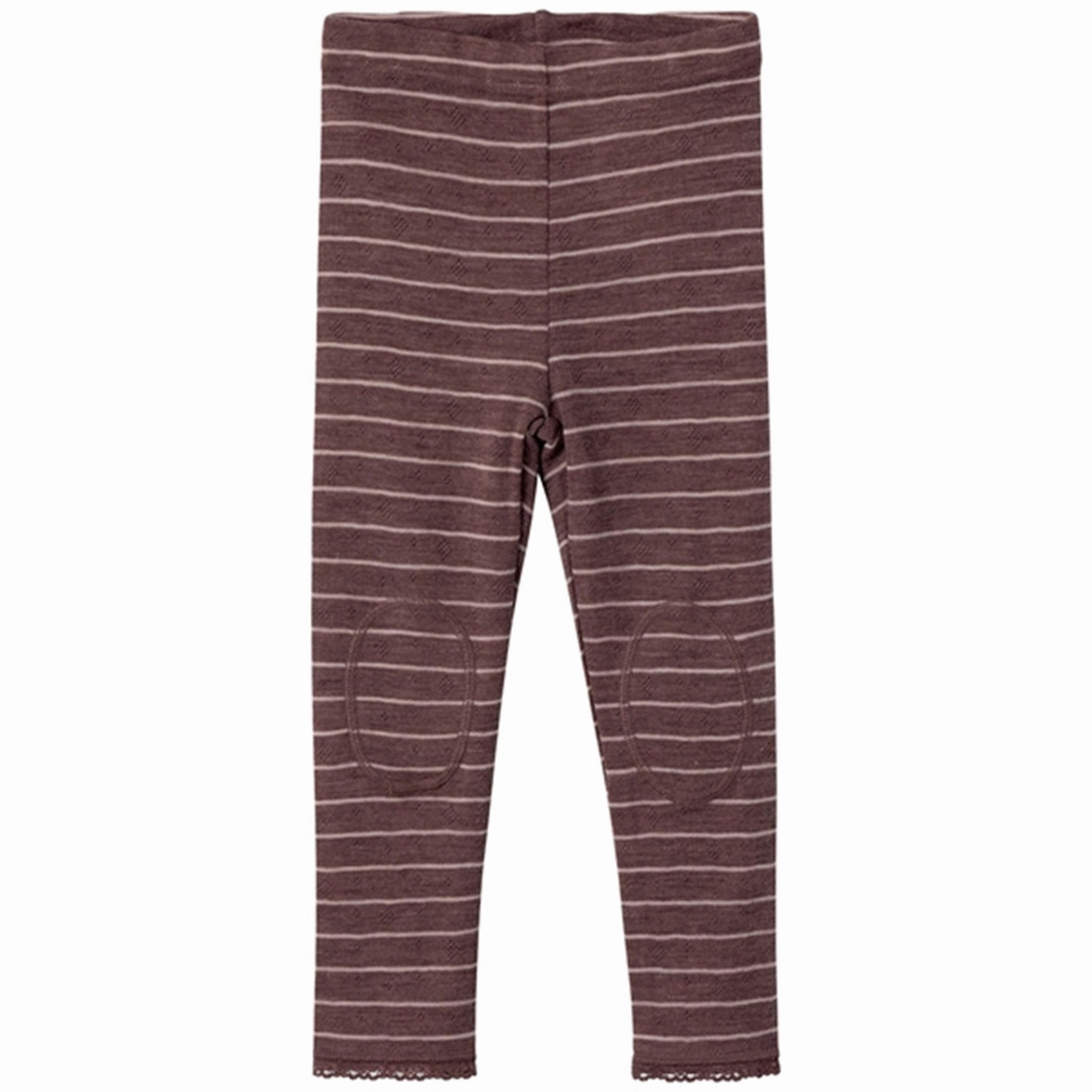 Name it Peppercorn Stripes Wang Wool Needle Leggings Noos Thermal Warm All Ages Tight Style