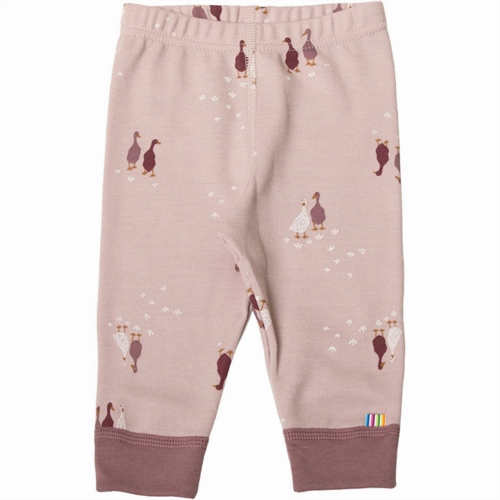 Joha Wool/Cotton Rose AOP Leggings Total Comfort Fade Resistant Airport Travel