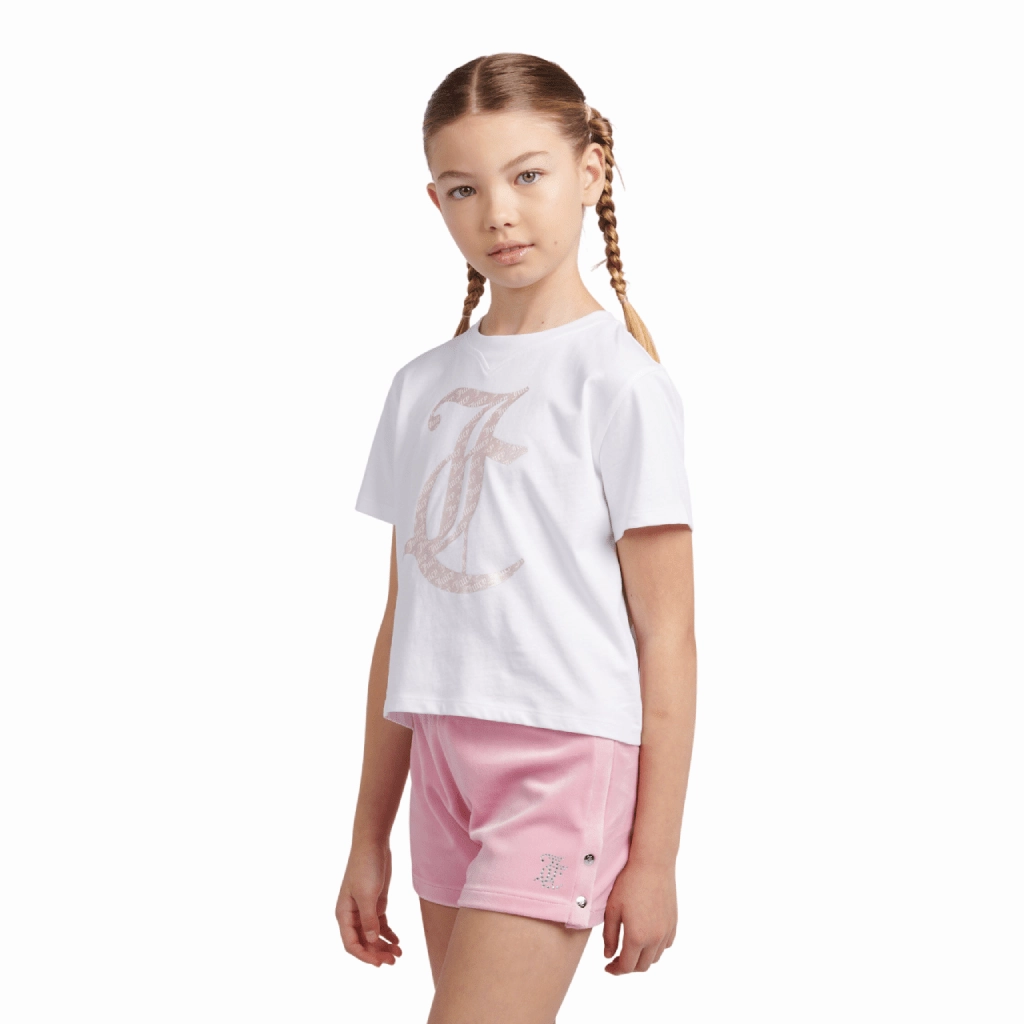 Juicy Couture Boxy Tee/Short Set Infant High-End Quality Active Trend Look