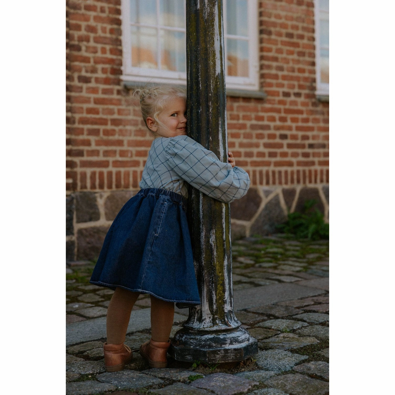 Fliink Dark Denim Blue Don Denim Skirt Weekend Ready Dance Practice