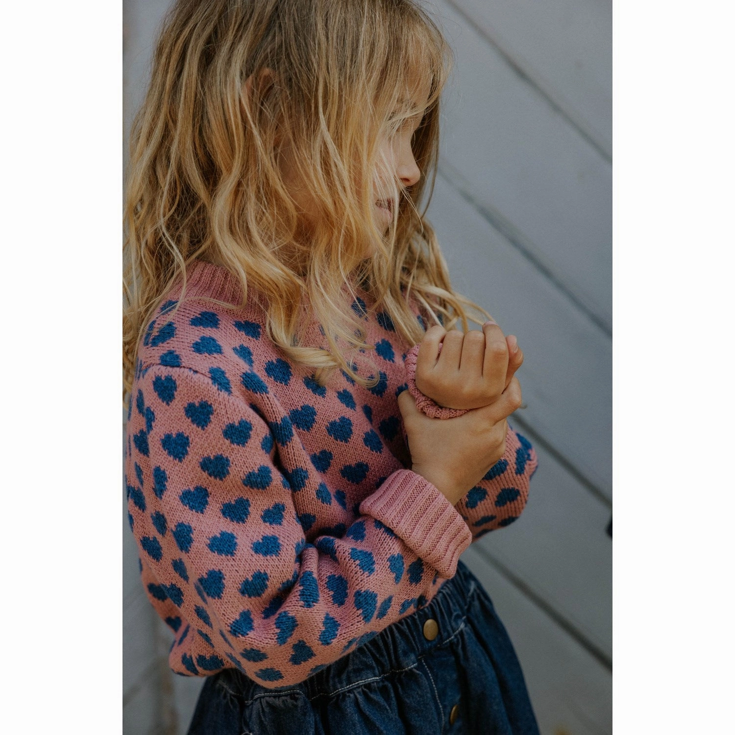 Fliink Dark Denim Blue Don Denim Skirt Neutral Tones Structured silhouette