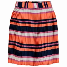 Quiet Style The New Tess Pleat Skirt Stripe