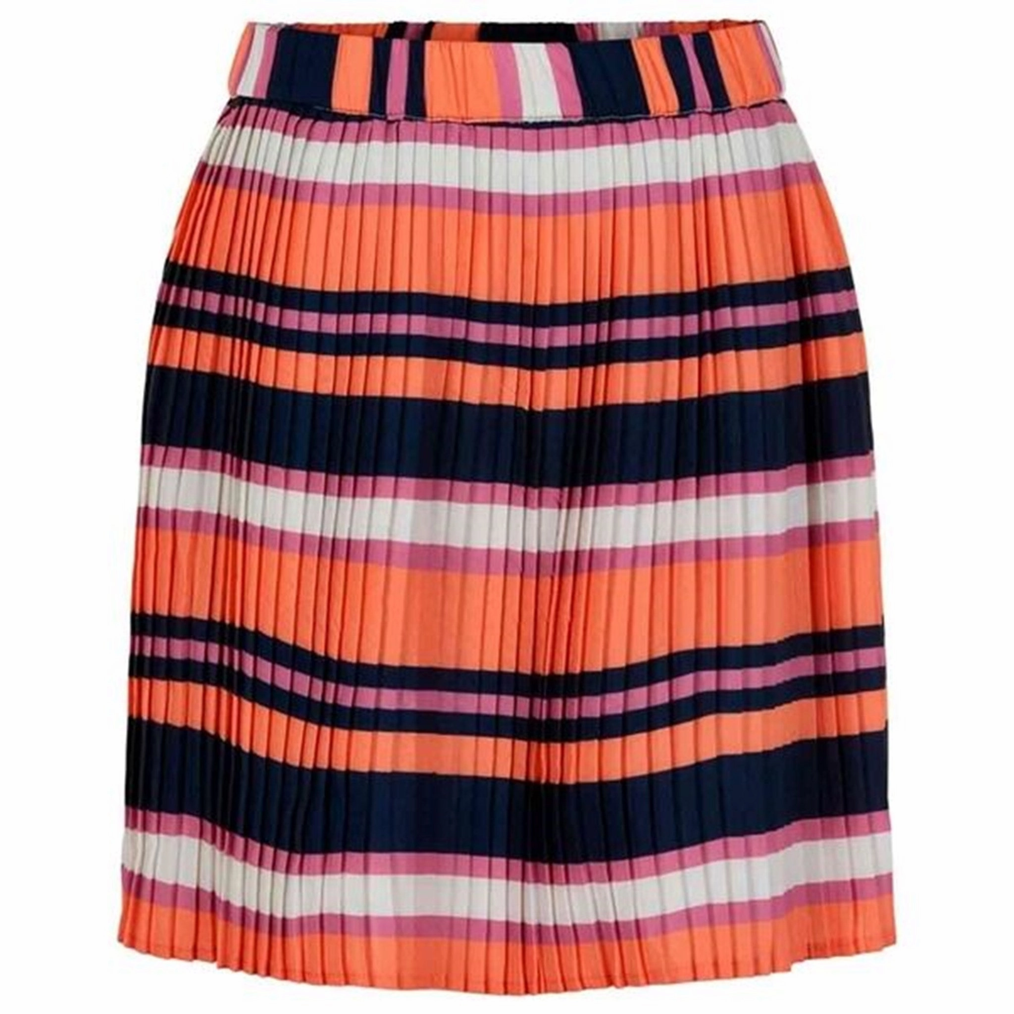 Stretchable Waist Plus size option The New Tess Pleat Skirt Stripe
