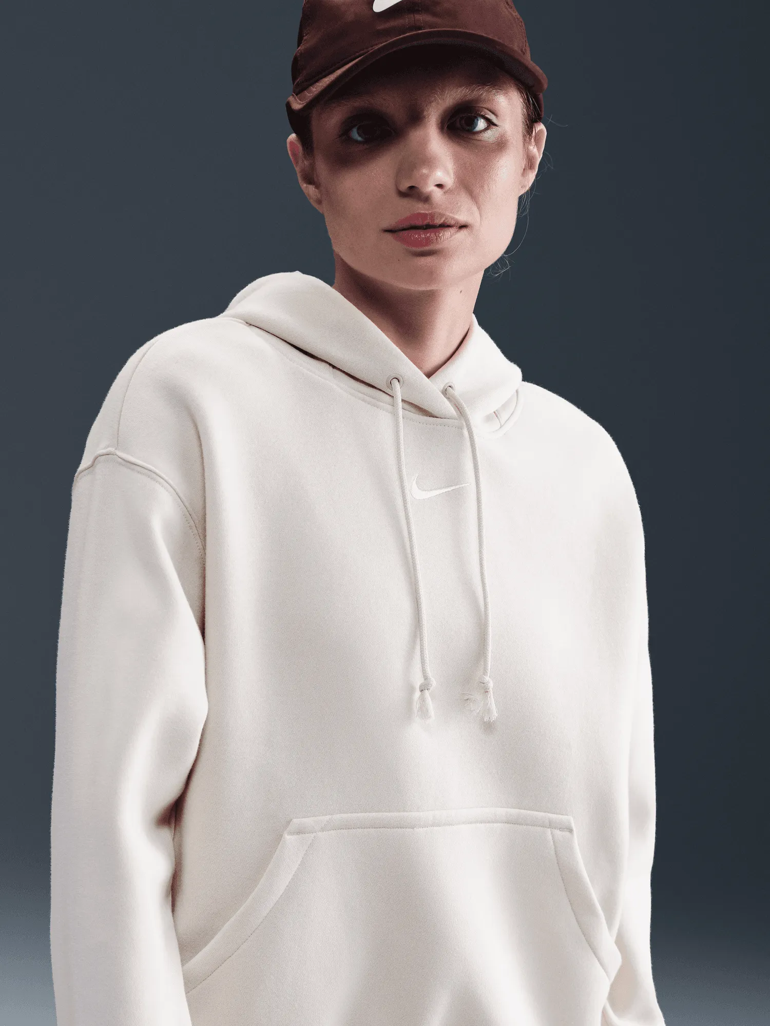 Phoenix Fleece Oversized Pullover Hoodie Floral Motif Tasmanian devil like