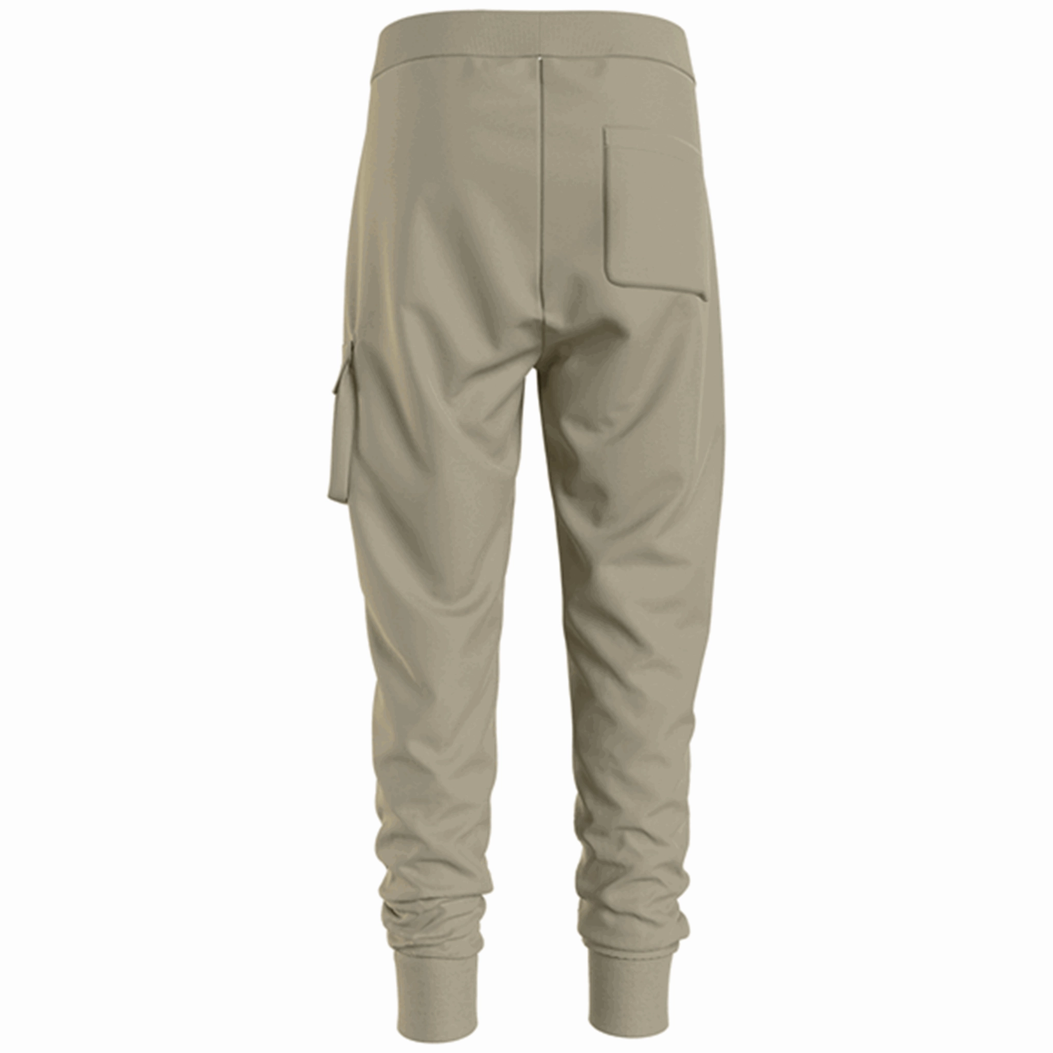 Moisture Management Technology AntiPillingFabric Calvin Klein Badge Cargo Sweatpants Wheat Fields